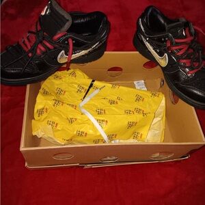 Nike Black and Gold Women's Sneakers